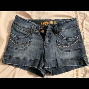 Hydraulic blue jean shorts. Size 5/6.